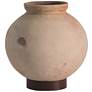 Desert Water Flat Tan 13 1/2" High Terracotta Decorative Pot