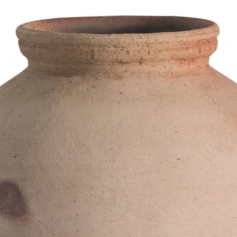 Image 2 Desert Water Flat Tan 13 1/2 inch High Terracotta Decorative Pot more views