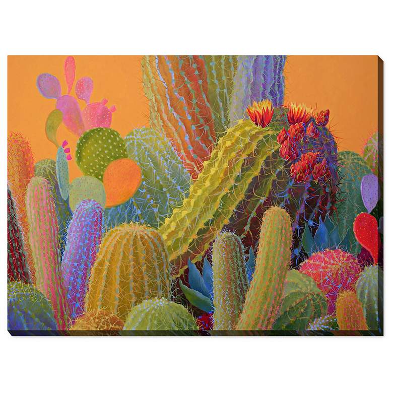 Image 1 Desert Wealth 40" Wide All-Weather Outdoor Canvas Wall Art