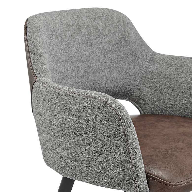 Image 2 Desi 25 1/2" Light Brown Gray Swivel Counter Stool more views