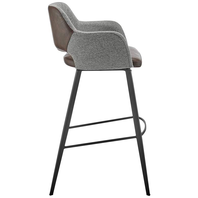 Image 7 Desi 29 1/4 inch Light Brown Gray Swivel Bar Stool more views