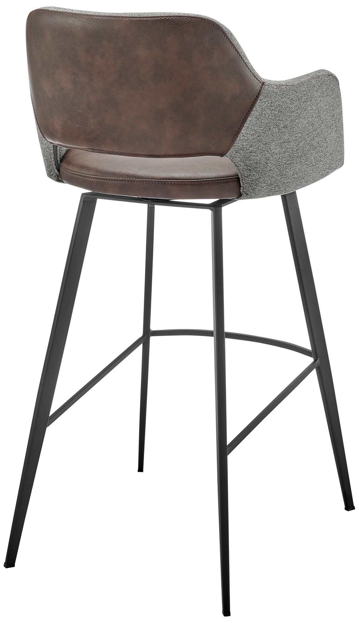 Desi 29 1/4" Light Brown Gray Swivel Bar Stool