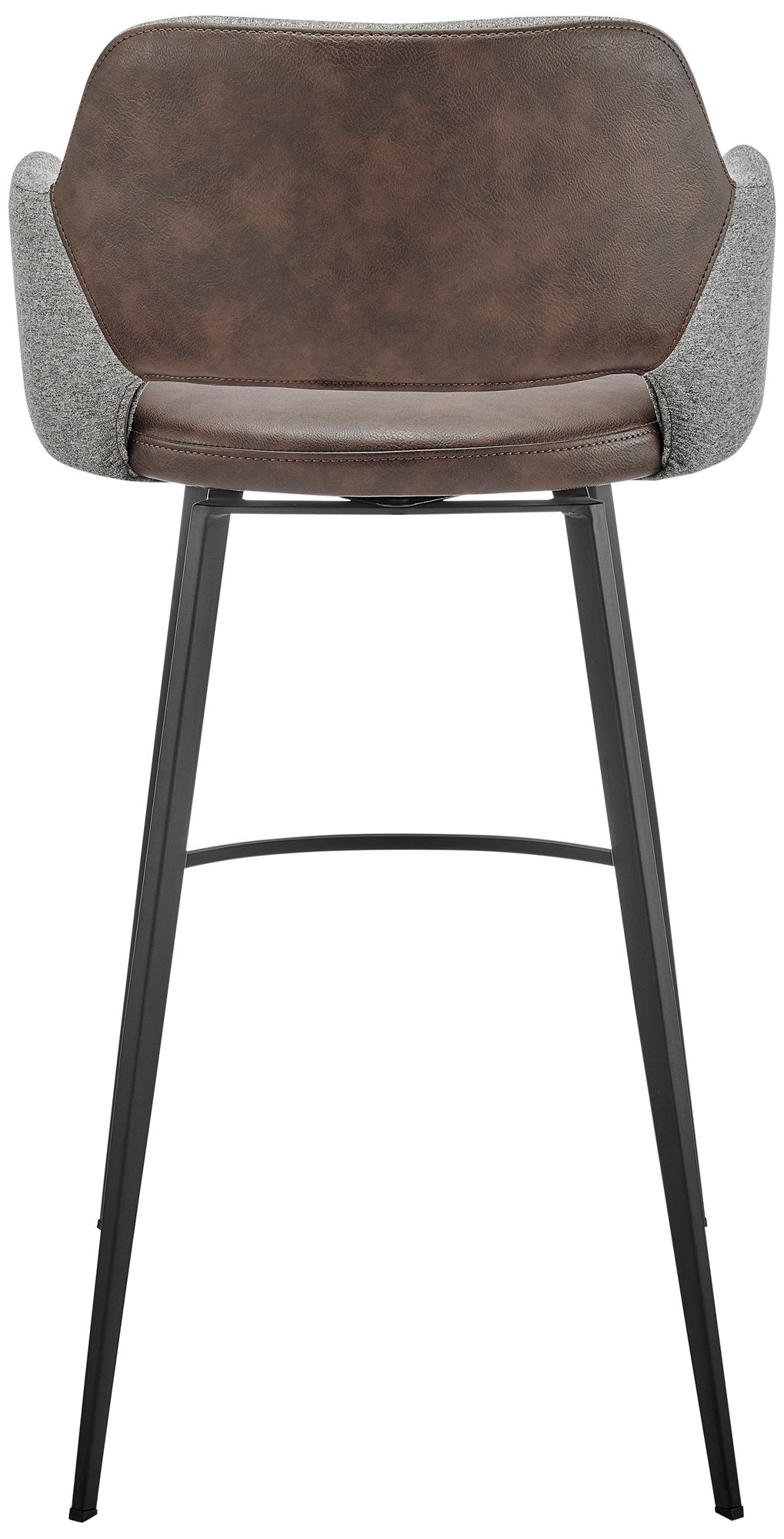 Desi 29 1/4" Light Brown Gray Swivel Bar Stool