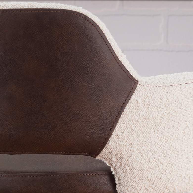 Image 3 Desi 29 1/4" Light Brown Ivory Swivel Bar Stool more views