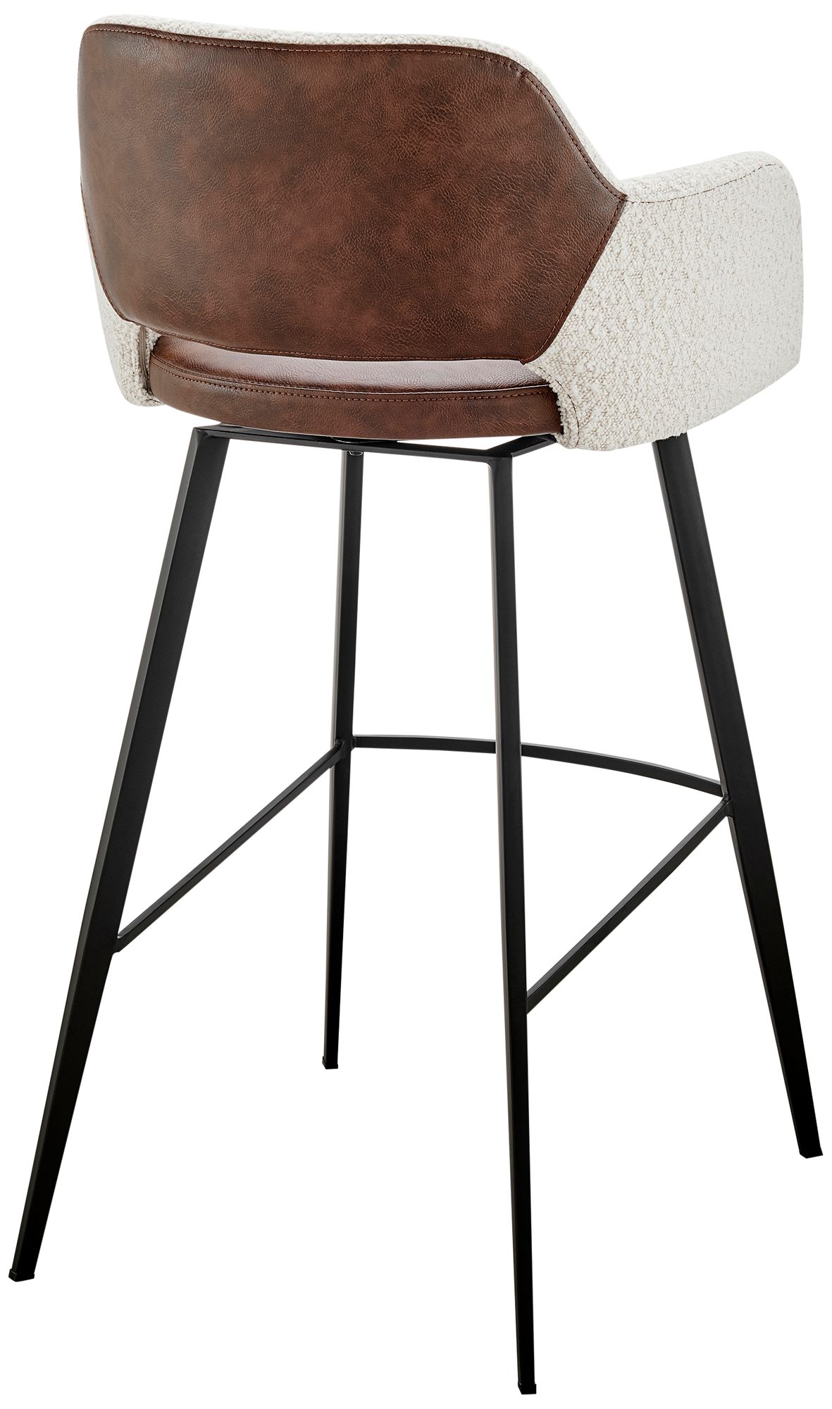 Desi 29 1/4" Light Brown Ivory Swivel Bar Stool in scene