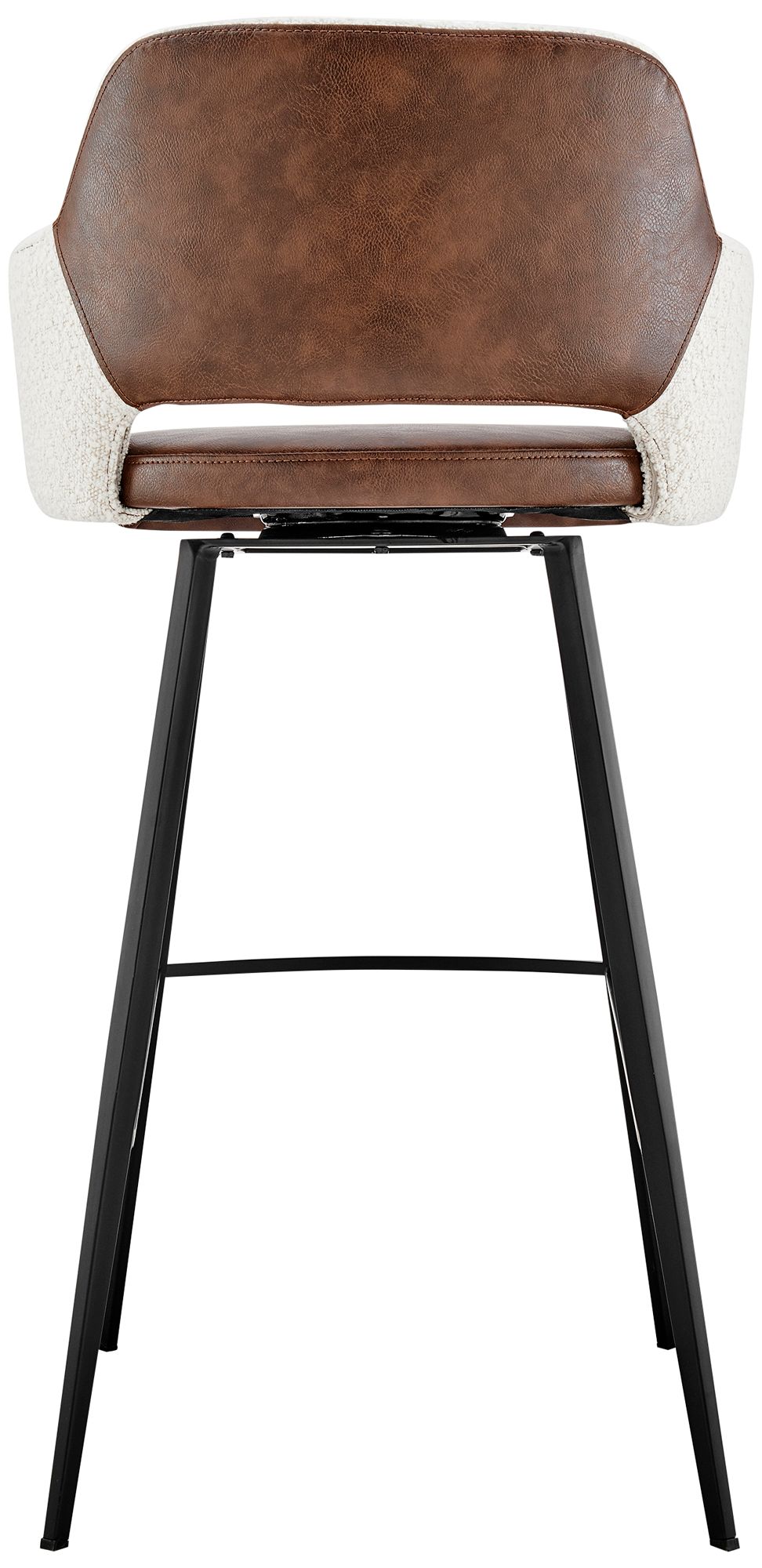 Desi 29 1/4" Light Brown Ivory Swivel Bar Stool in scene