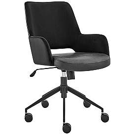 Image1 of Desi Black Fabric Adjustable Tilt Office Chair