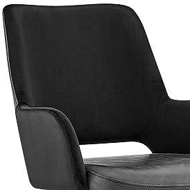 Image2 of Desi Black Fabric Adjustable Tilt Office Chair more views