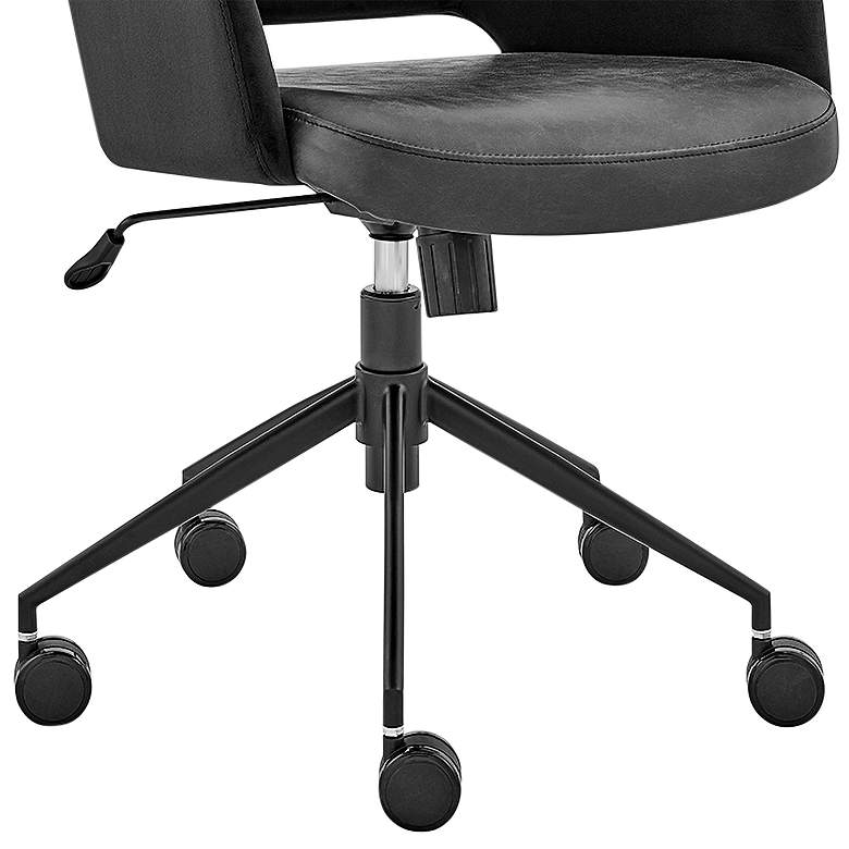 Image 3 Desi Black Fabric Adjustable Tilt Office Chair more views