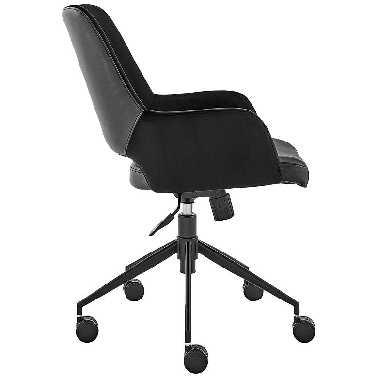 Image 4 Desi Black Fabric Adjustable Tilt Office Chair more views
