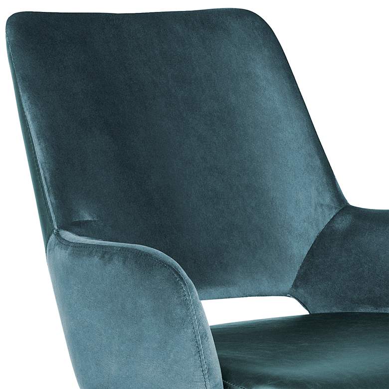 Image 2 Desi Blue Fabric Adjustable Tilt Office Chair more views