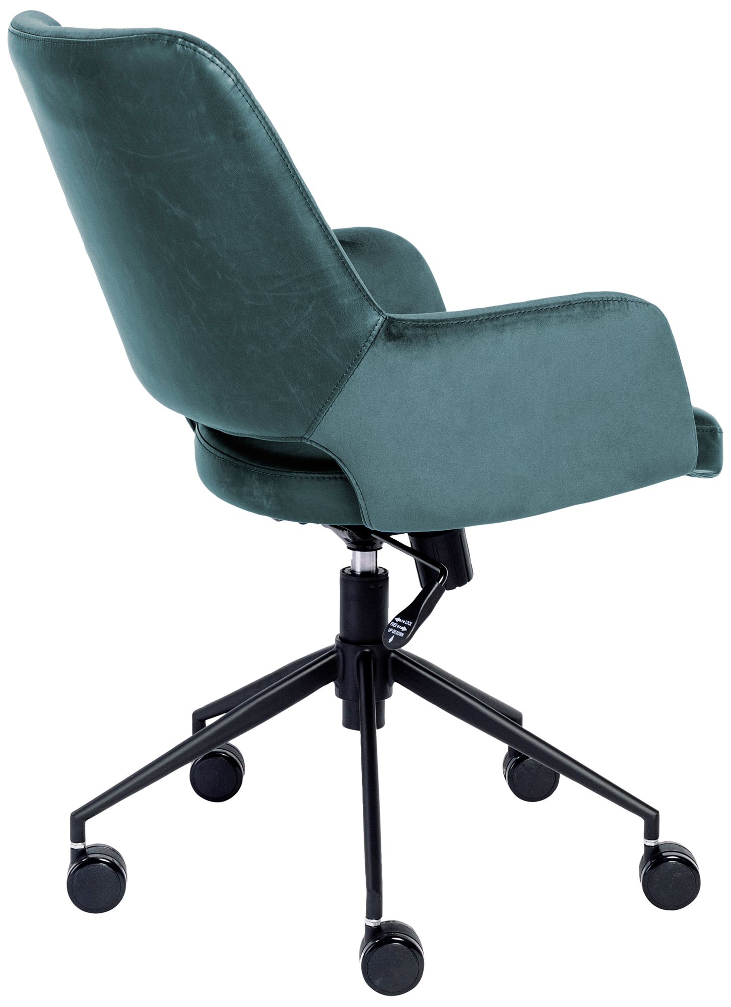 Desi Blue Fabric Adjustable Tilt Office Chair