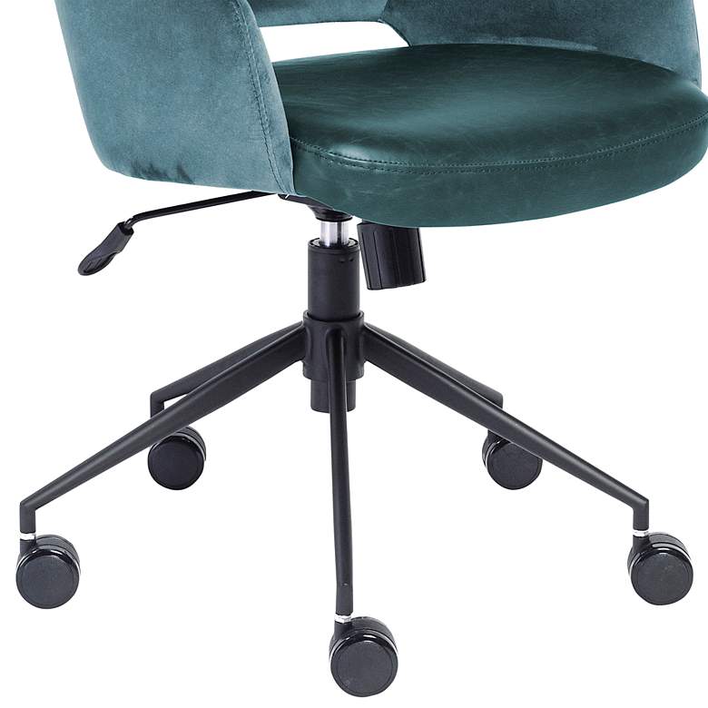 Image 3 Desi Blue Fabric Adjustable Tilt Office Chair more views