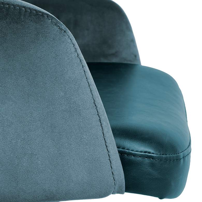 Image 6 Desi Blue Fabric Adjustable Tilt Office Chair more views