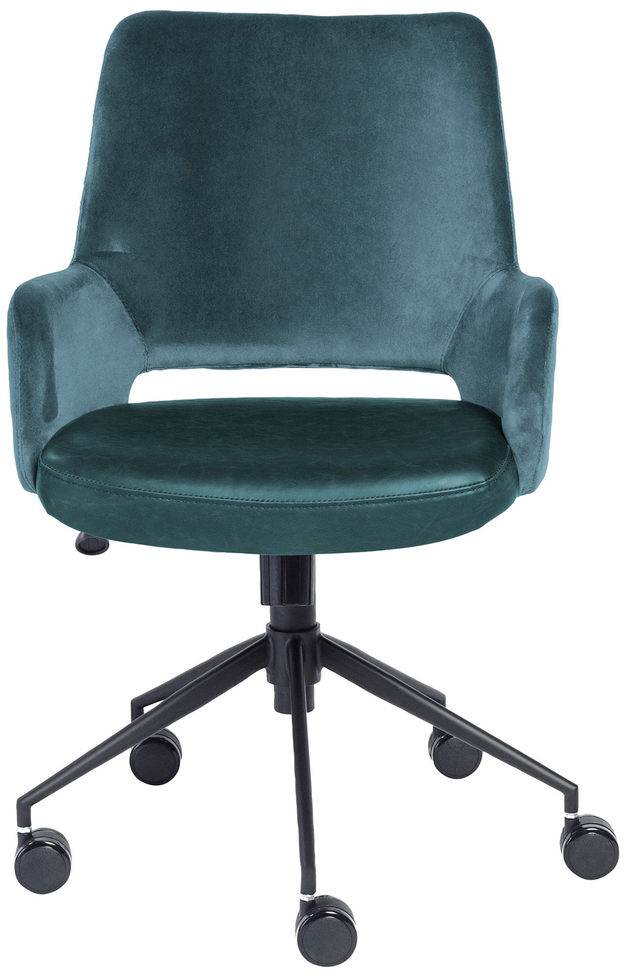 Desi Blue Fabric Adjustable Tilt Office Chair
