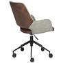 7_Desi Gray and Light Brown Adjustable Tilt Office Chair more views