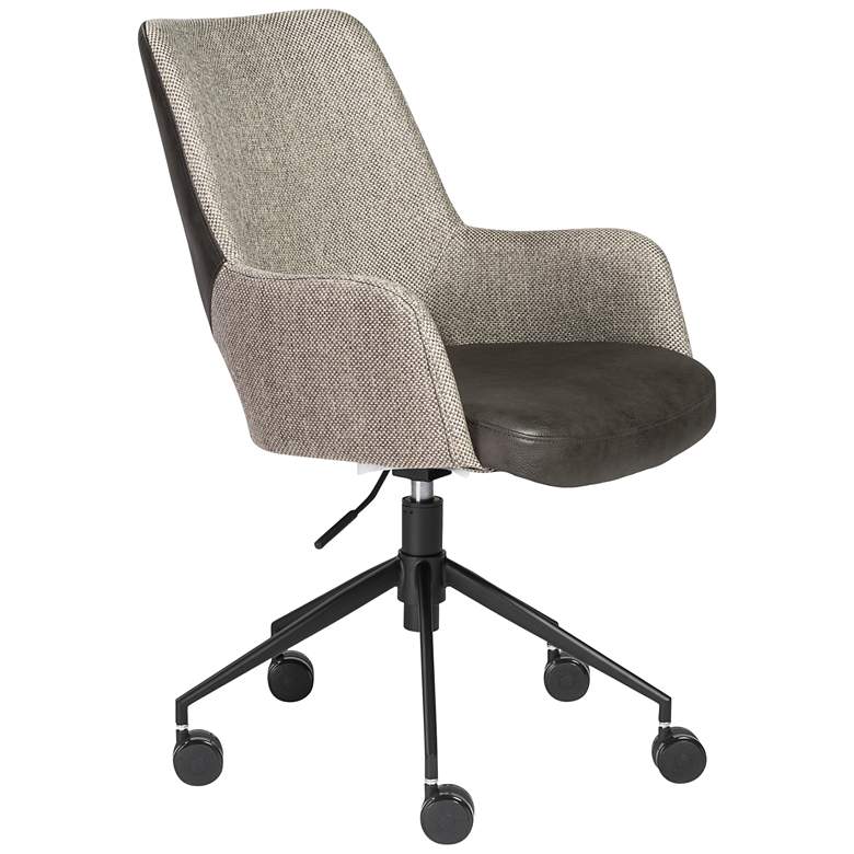 Image 1 Desi Light Gray and Dark Gray Adjustable Tilt Office Chair