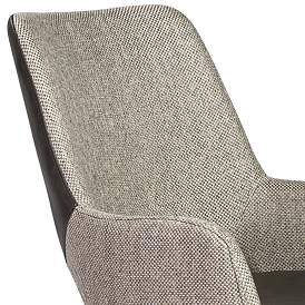 Image2 of Desi Light Gray and Dark Gray Adjustable Tilt Office Chair more views
