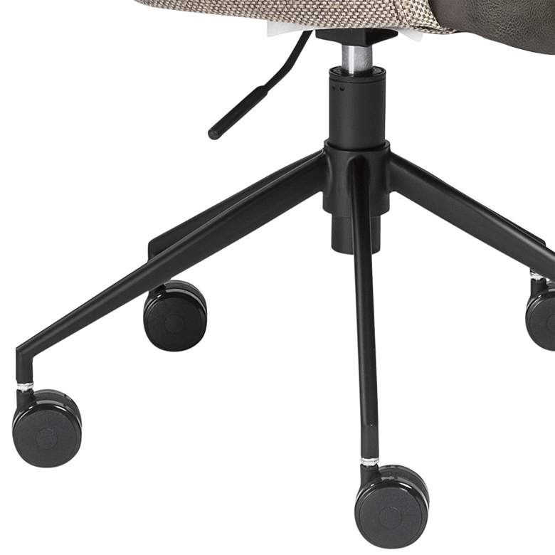 Image 3 Desi Light Gray and Dark Gray Adjustable Tilt Office Chair more views