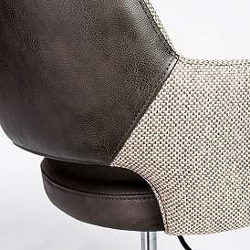 Image4 of Desi Light Gray and Dark Gray Adjustable Tilt Office Chair more views