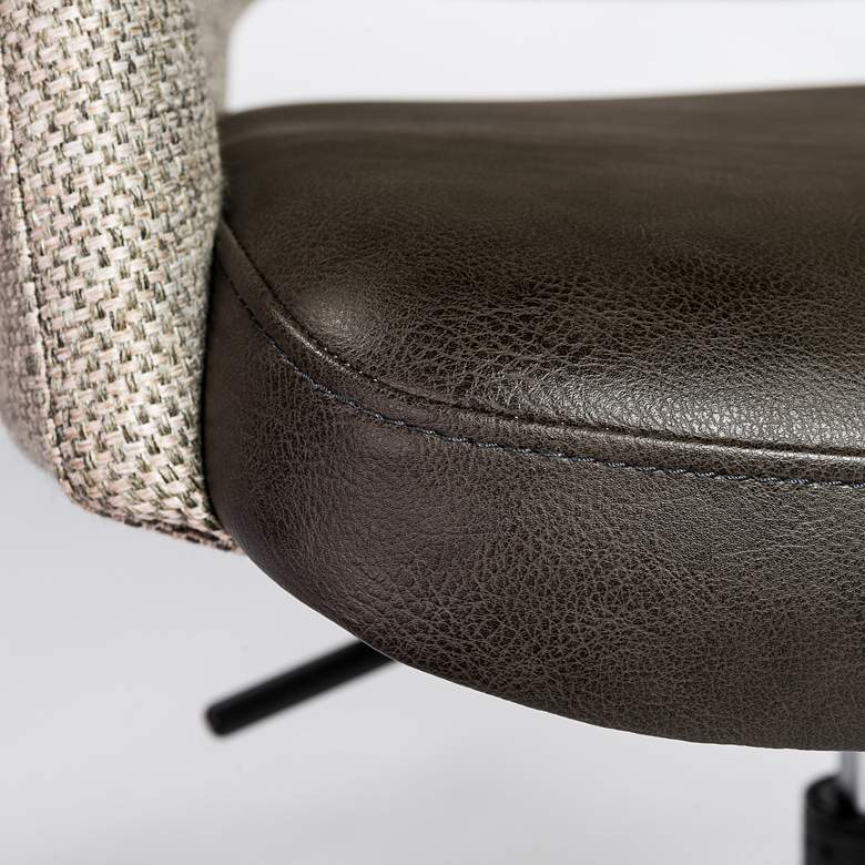Image 5 Desi Light Gray and Dark Gray Adjustable Tilt Office Chair more views