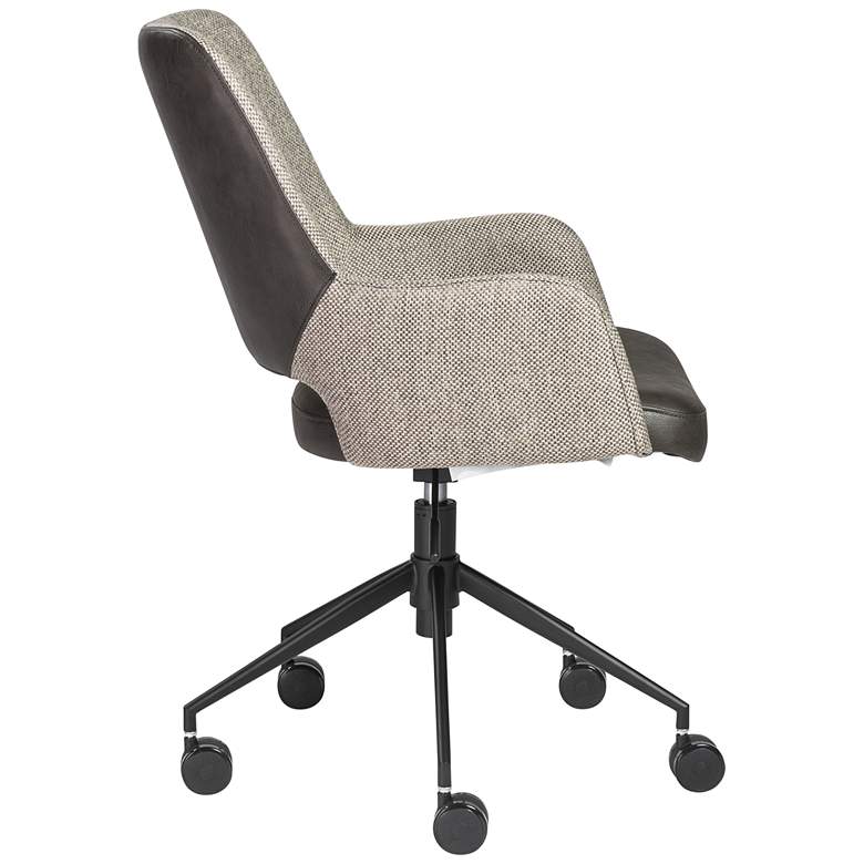Image 7 Desi Light Gray and Dark Gray Adjustable Tilt Office Chair more views
