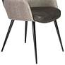 4_Desi Light Gray Fabric and Dark Gray Faux Leather Armchair more views