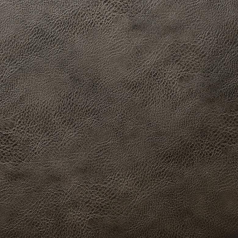 Image 6 Desi Light Gray Fabric and Dark Gray Faux Leather Armchair more views