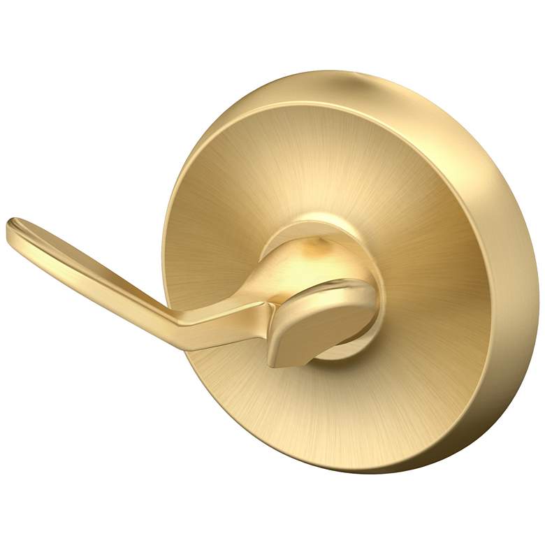 Image 1 Designer II Robe Hook, Brushed Brass