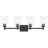 Designers Fountain Westin 31" Wide Matte Black 4-Light Bath Light
