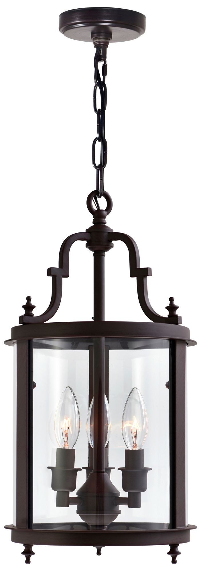 Desire 3 Light Oil Rubbed Bronze Drum Shade Mini Pendant