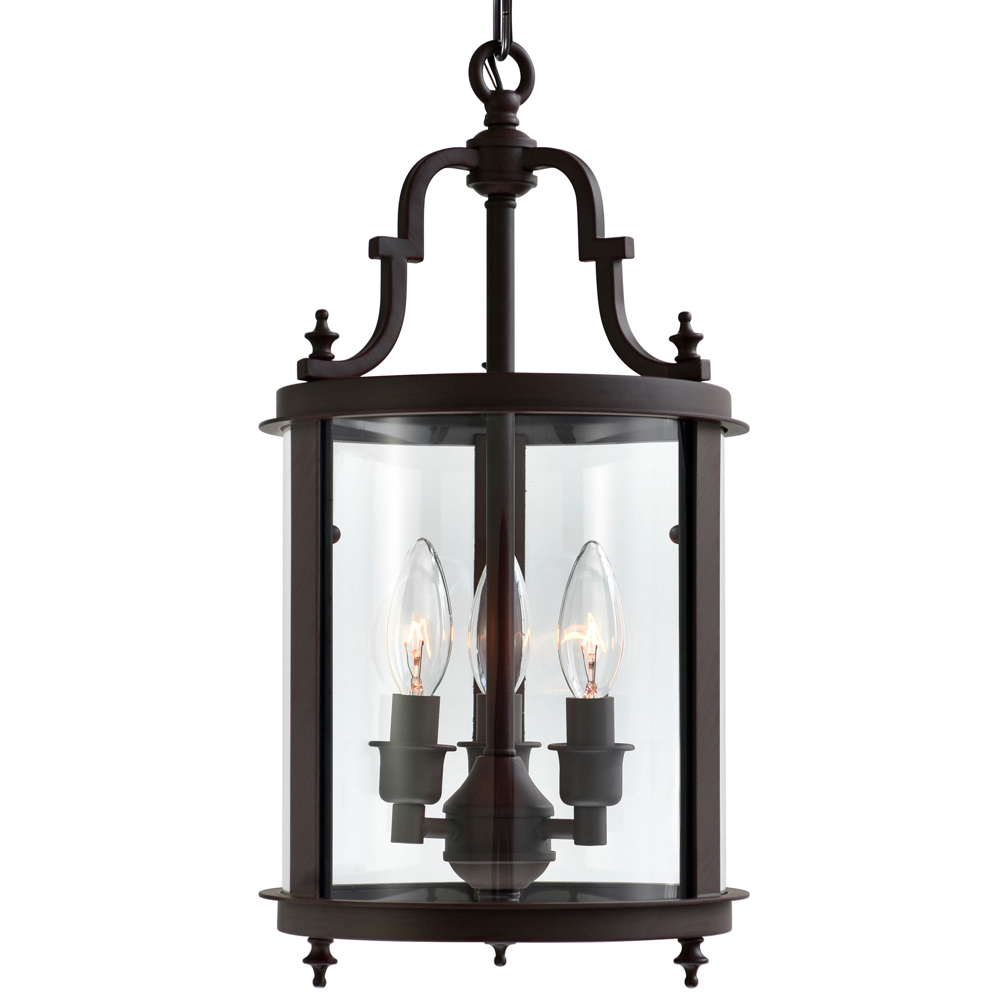 Image 2 Desire 3 Light Oil Rubbed Bronze Drum Shade Mini Pendant more views