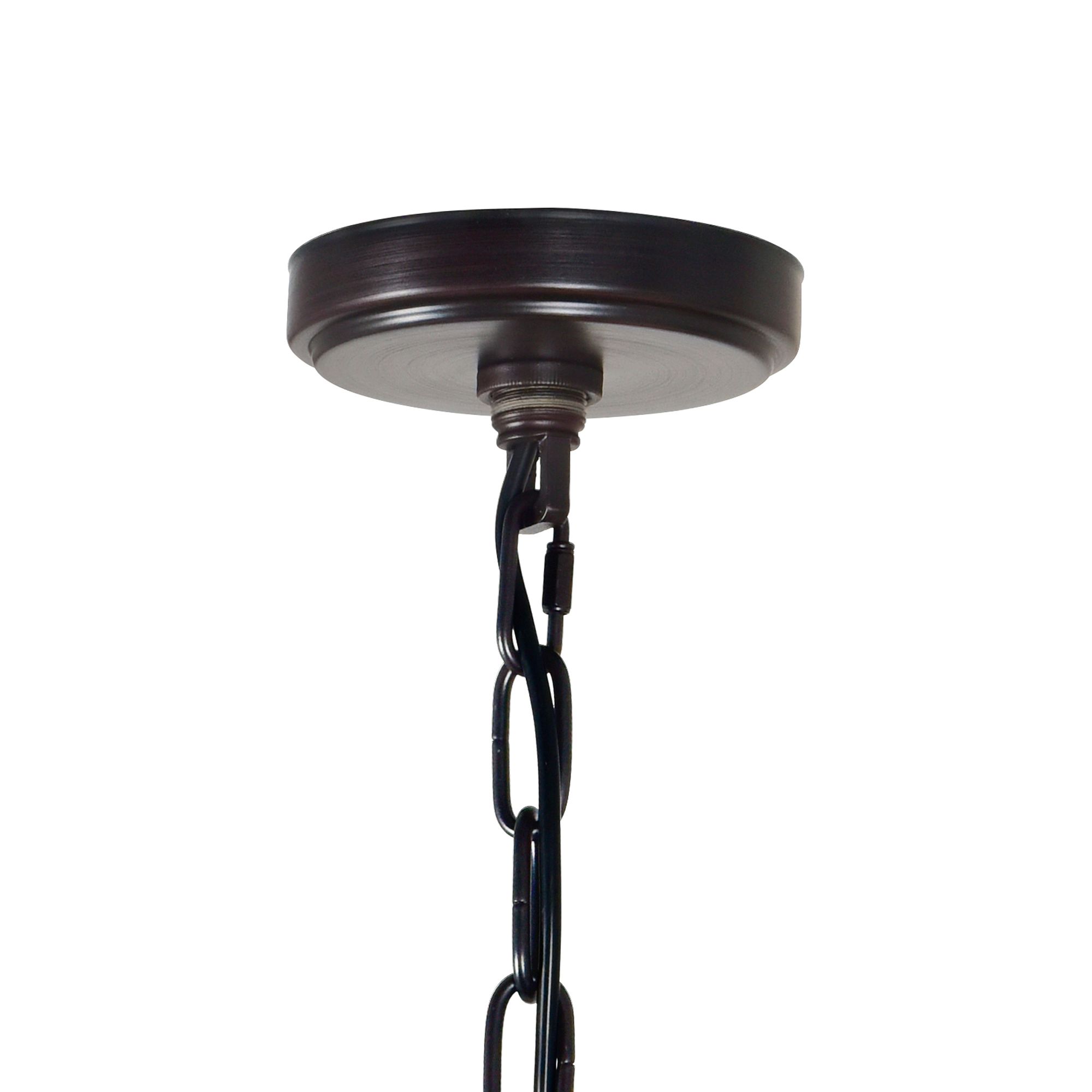 Image 7 Desire 3 Light Oil Rubbed Bronze Drum Shade Mini Pendant more views
