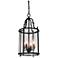 Desire 4 Light Drum Shade Mini Pendant With Oil Rubbed Bronze Finish