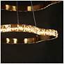 3_Deslumbrante 25 1/2"W Plating Brass 2-Tiered LED Chandelier more views