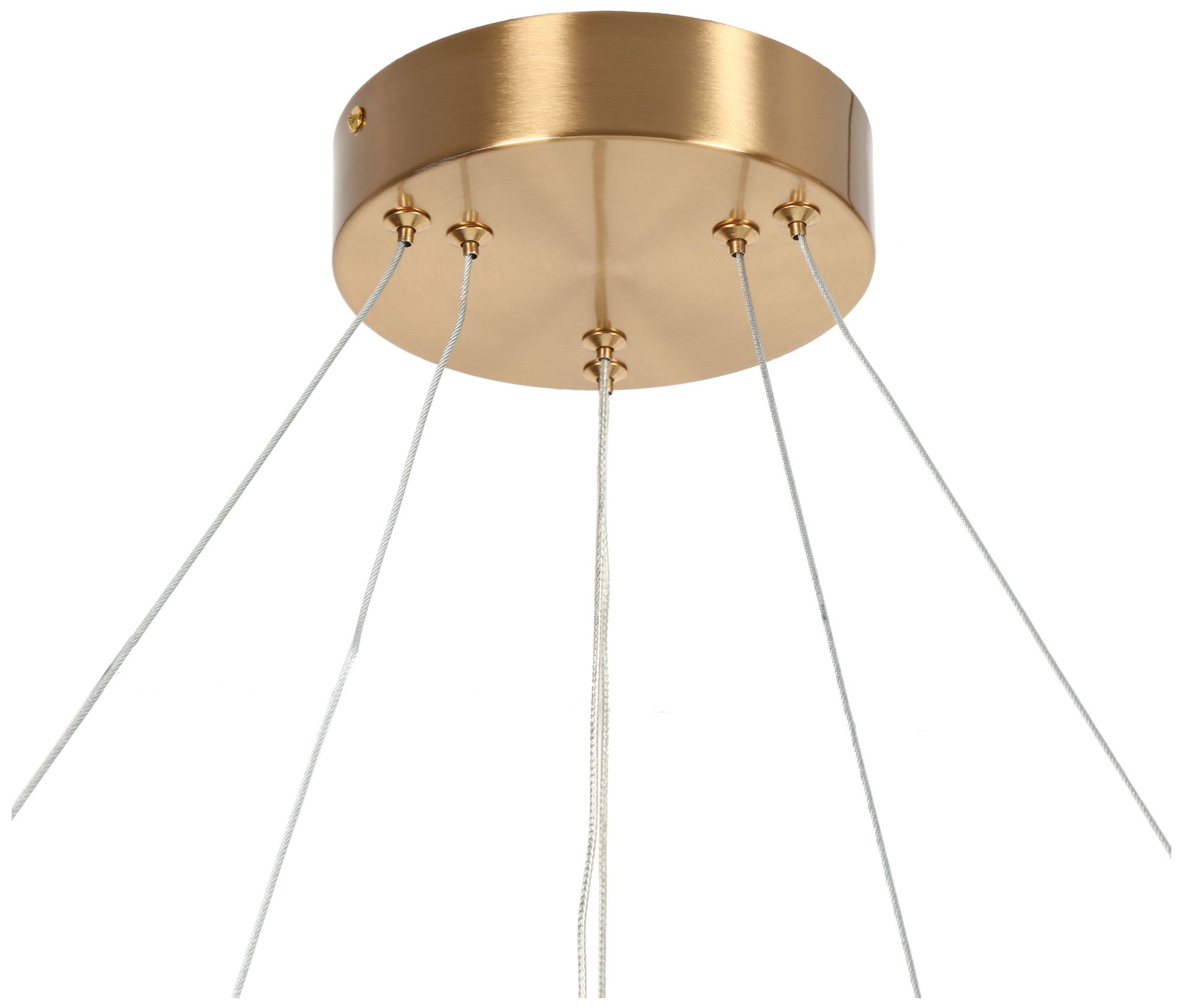 Image 2 Deslumbrante 25 1/2"W Plating Brass 2-Tiered LED Chandelier - Made to Order more views