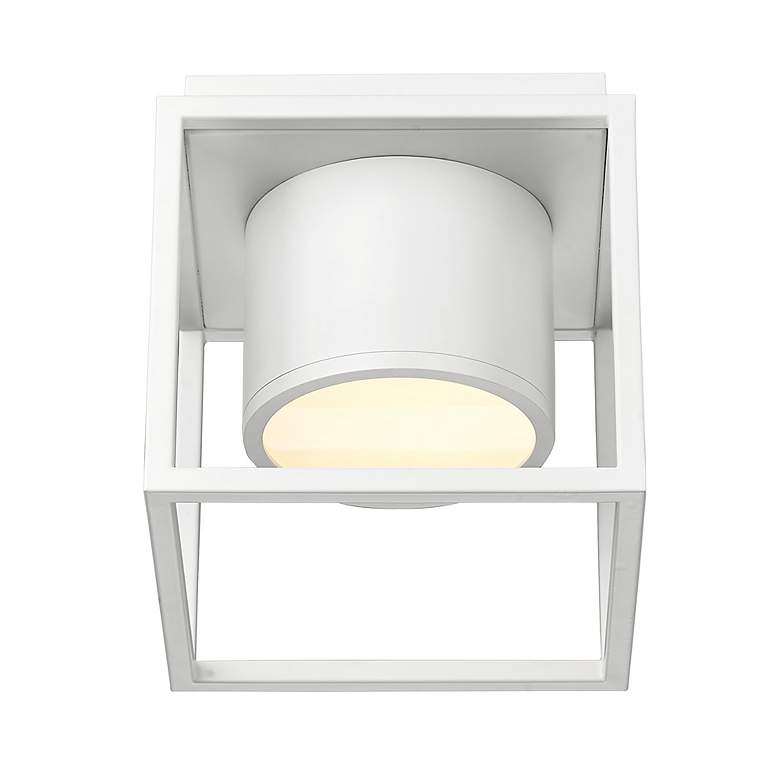 Image 6 Desmond 7 1/8" Wide LED Flush Mount in Matte White with Matte White Sh more views