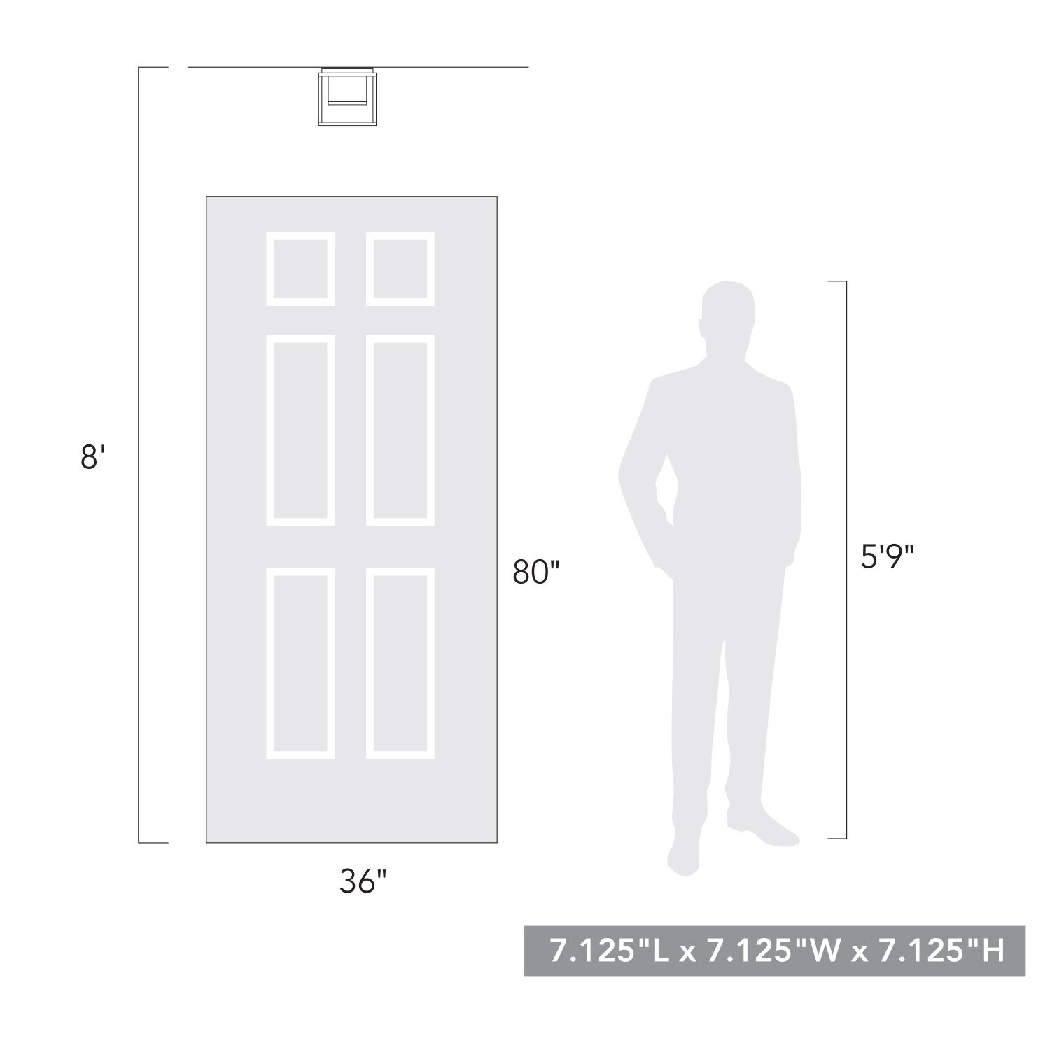 Desmond 7 1/8" Wide LED Flush Mount in Matte White with Matte White Sh