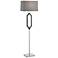 Desmond Charcoal Gray Floor Lamp w/ LED Night Light
