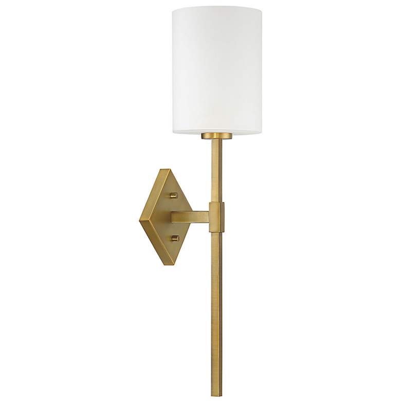 Image 3 Destin 1-Light Wall Sconce in Warm Brass more views