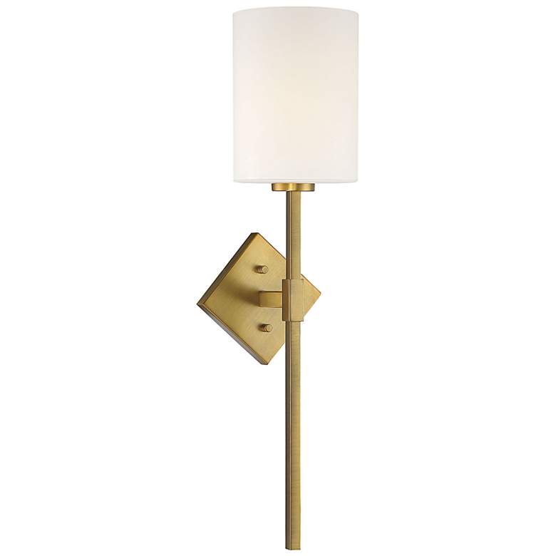 Image 4 Destin 1-Light Wall Sconce in Warm Brass more views