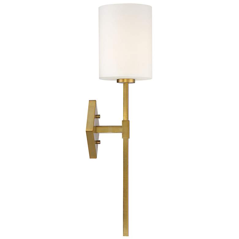 Image 5 Destin 1-Light Wall Sconce in Warm Brass more views