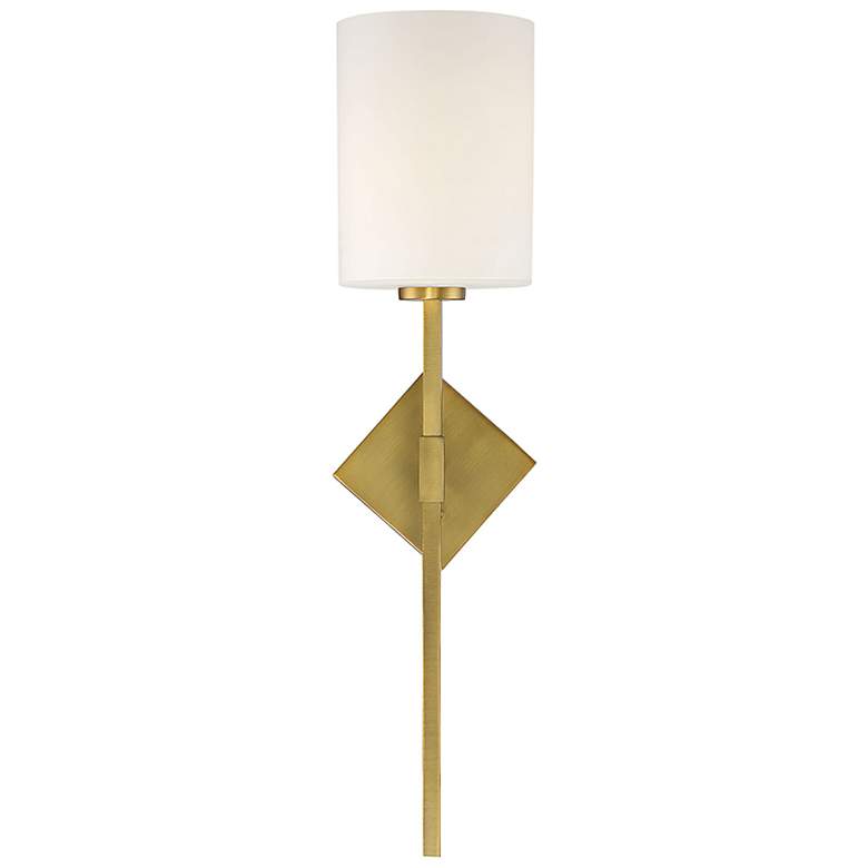 Image 6 Destin 1-Light Wall Sconce in Warm Brass more views