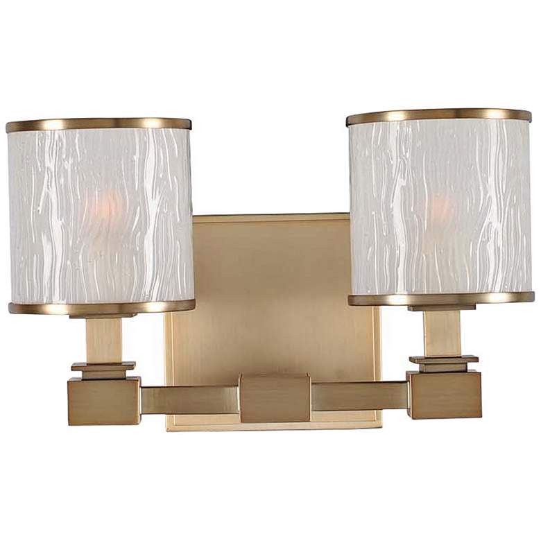 Image 1 Destin 11 1/2 inch Wide Brushed Bronze 2-Light Bath Light