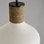4_Destin 12" Wide Dark Pewter White Ceramic Mini Pendant more views