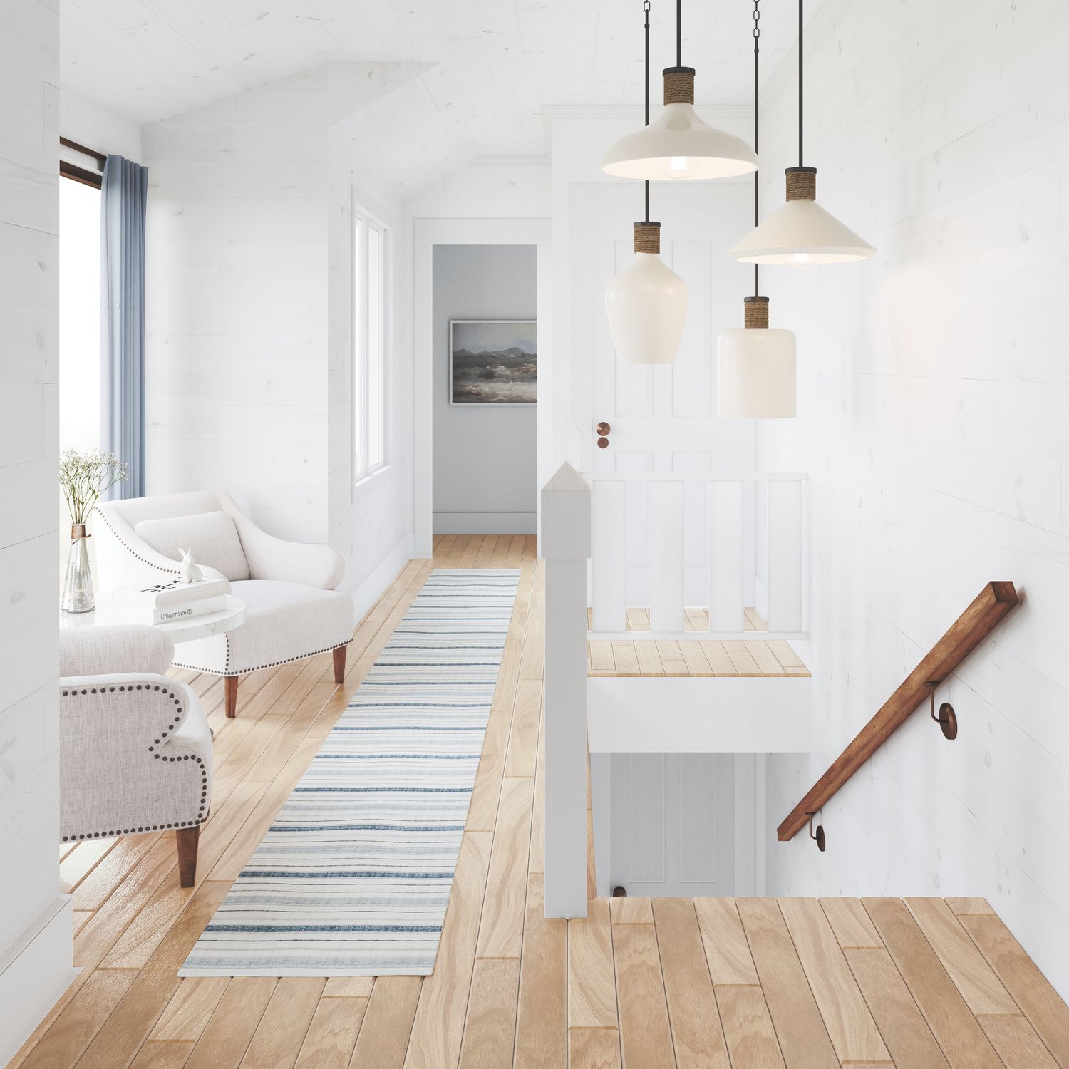 Image 7 Destin 12" Wide Dark Pewter White Ceramic Mini Pendant more views