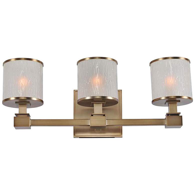 Image 2 Destin 19" Wide Brushed Bronze 3-Light Bath Light