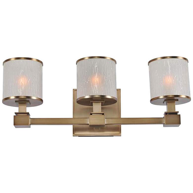 Image 2 Destin 19 inch Wide Brushed Bronze 3-Light Bath Light