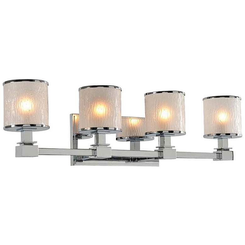 Image 2 Destin 26 1/2" Wide Chrome 4-Light Bath Light