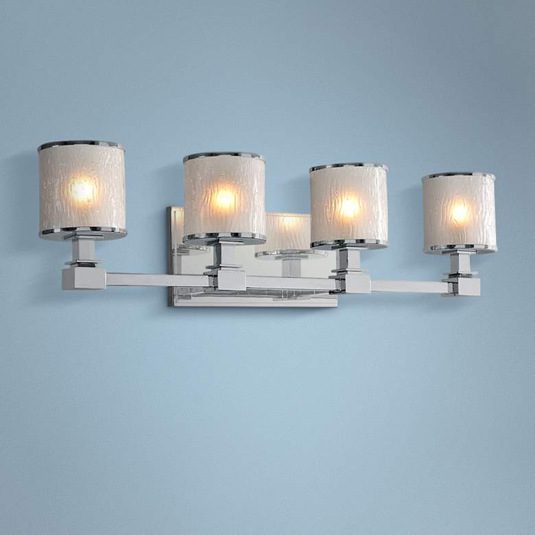 Image 1 Destin 26 1/2 inch Wide Chrome 4-Light Bath Light